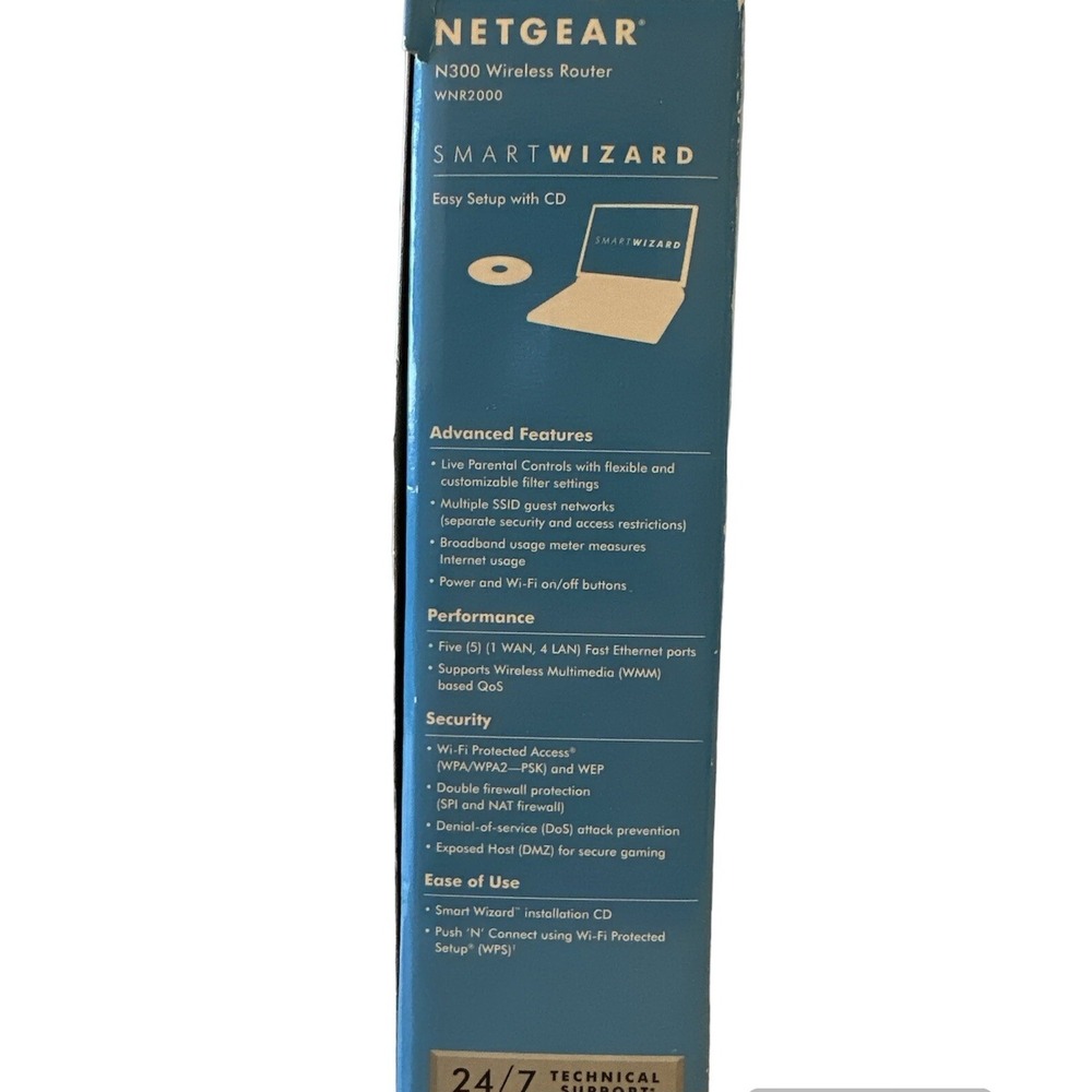 NETGEAR Wireless-N 300 WiFi‎ Router Model WNR2000 V2 - Picture 12 of 12